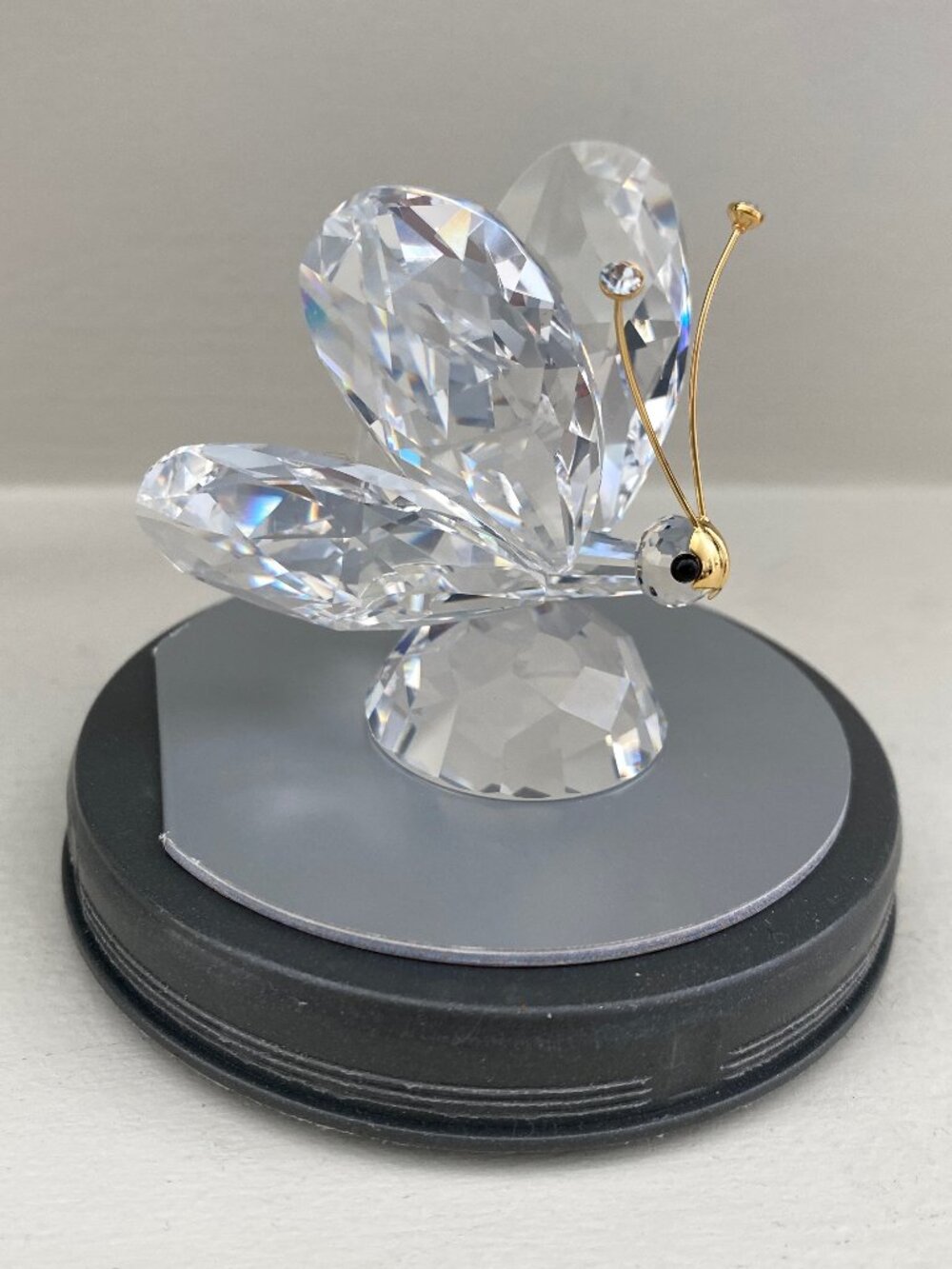 Swarovski Crystal Butterfly Figurine – Vintage Silver Crystal